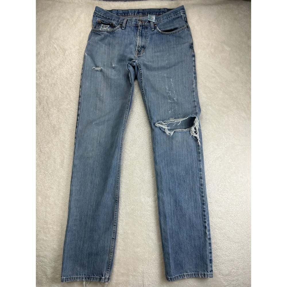 Cinch White Label Jeans Mens Relaxed Fit Straight 34x40 Work Denim Distressed